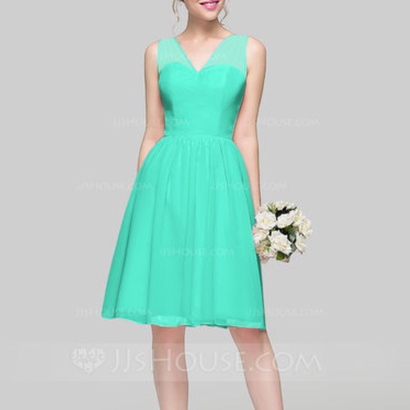 Blue Bridesmaid/ Formal Dress - Picture 3 of 4